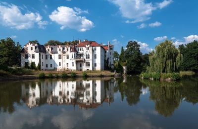Schloss kaufen Dobrocin, Pałac w Dobrocinie, Niederschlesien:  Teich/See