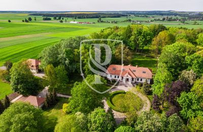 Herregård til salgs Przedbórz, województwo łódzkie, Dronefoto
