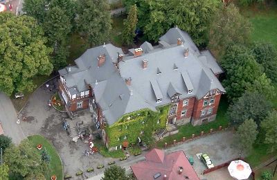 Historisk villa til salg Kudowa-Zdrój, Zdrojowa 36, województwo dolnośląskie,, Dronefoto