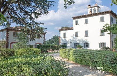 Historische Villa kaufen Arezzo, Toskana:  Garten
