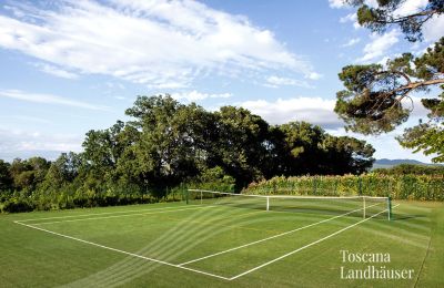 Historisk villa købe Arezzo, Toscana:  Tenniscourt