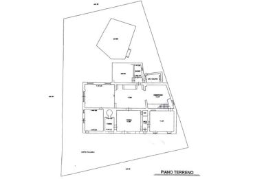 Landhuis te koop Castagneto Carducci, Toscane:  RIF 3057 Grundriss EG