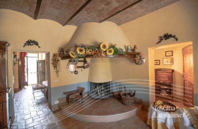Landhaus kaufen Castiglione d'Orcia, Toskana:  RIF 3053 offener Kamin