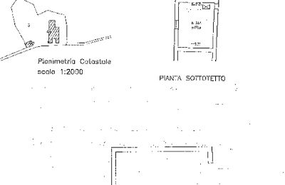 Landhaus kaufen Gaiole in Chianti, Toskana:  RIF 3073 Grundriss DG und NG