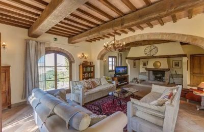 Historisk villa købe Montaione, Toscana:  Stueområde