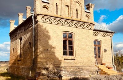 Historisk villa til salg Chmielniki, województwo kujawsko-pomorskie, widok z tyłu