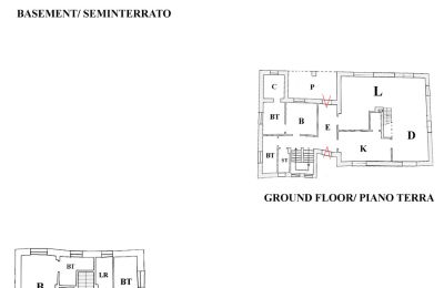 Landhuis te koop Cortona, Toscane:  RIF 3085 Grundrisse