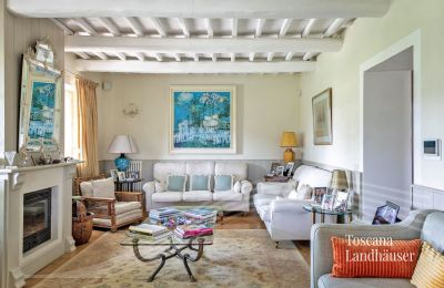 Landhaus kaufen Manciano, Toskana:  RIF 3084 Wohnbereich mit Kamin