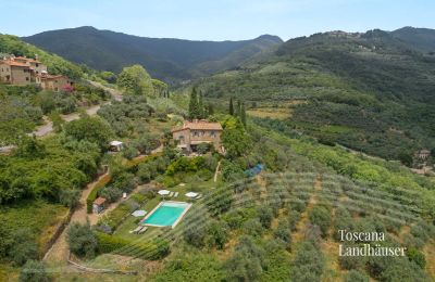 Landhuis te koop Loro Ciuffenna, Toscane:  RIF 3098 Blick auf Rusticos