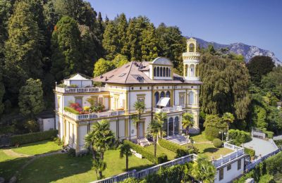 Historische villa te koop Baveno, Villa Barberis, Piemonte:  Buitenaanzicht