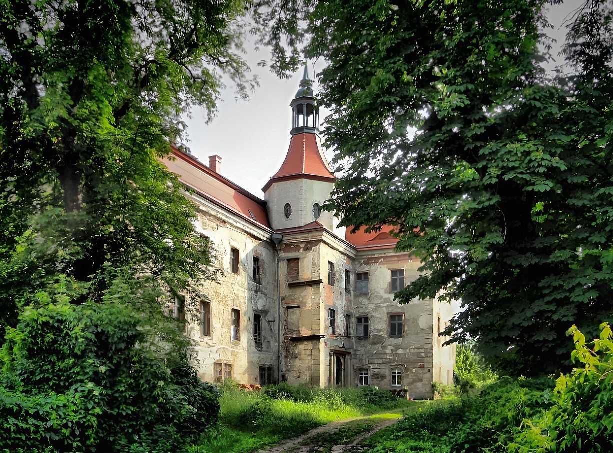 Billeder Pałac Domanice, gm Mietków, woj Dolnośląskie