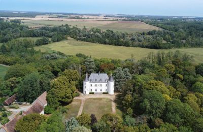 Slot til salg Châteauroux, Centre-Val de Loire, Dronefoto