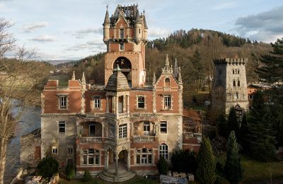 Schloss kaufen Bobrów, Zamek w Bobrowie, Niederschlesien:  