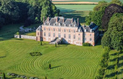 Slot til salg Gisors, Normandie, Dronefoto