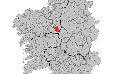 Landhus til salg Melide, Cabazás, Galicien, Mapa