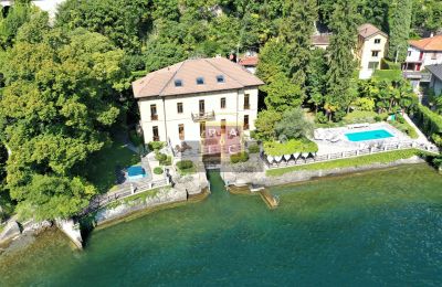 Historisk villa til salg Moltrasio, Lombardiet, Dronefoto