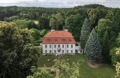 Herregård til salg Dawidy, Dwór w Dawidach, województwo warmińsko-mazurskie, Dronefoto