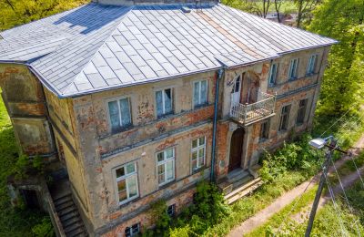 Herregård til salg Parsko, Pałac w Parsku, województwo wielkopolskie, Dronefoto