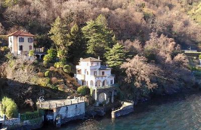 Historisk villa til salg Laglio, Lombardiet, Dronefoto