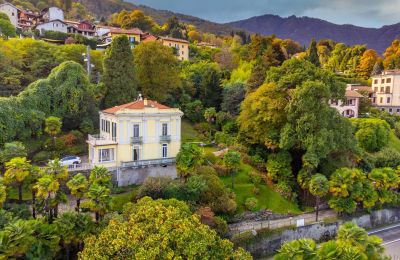 Historisk villa til salg Baveno, Piemonte, Dronefoto