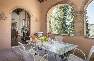 Historisk villa til salgs Torrenieri, Toscana, Terrasse