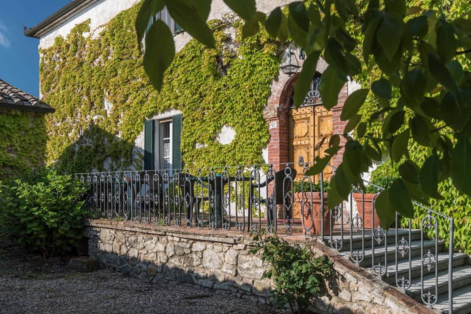 Fotos Weiler bei Murlo in der Toskana mit Blick über die Hügel von Siena