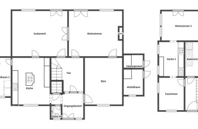 Historische Villa kaufen 53179 Mehlem, Nordrhein-Westfalen, Erdgeschoss