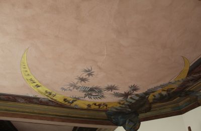 Historische Villa kaufen Faido, Tessin, affresco restaurato
