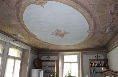 Historische Villa kaufen Faido, Tessin, affresco restaurato