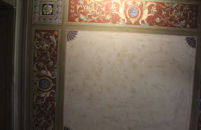 Historische Villa kaufen Faido, Tessin, affresco restaurato 