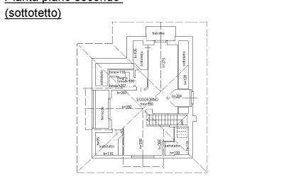 Historisk villa til salgs 28838 Stresa, via Principe di Piemonte, Piemonte, Floorplan 2° floor