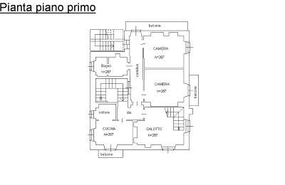 Historisk villa til salgs 28838 Stresa, via Principe di Piemonte, Piemonte, Floorplan 1° floor