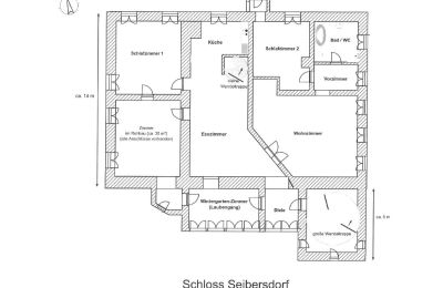 Schloss kaufen 84375 Kirchdorf am Inn, Hofmarkstraße 2, Bayern, Grundriss-Schema 2.Stock (Büro-Etage)