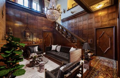 Historische Villa kaufen Berlin, Ernst-Ring-Straße 2, Kaminzimmer I Galerie 