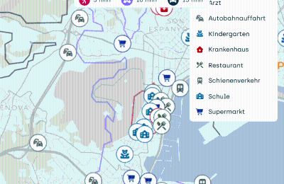 Historische Villa kaufen Palma, Balearische Inseln, Lageplan