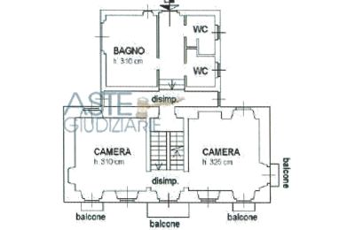 Immobilie Oggebbio, Grundriss 2