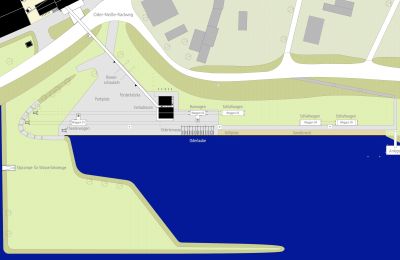 Historisk ejendom til salg 15324 Groß Neuendorf, Hafenstraße 1A, Brandenburg, Lageplan Bestand