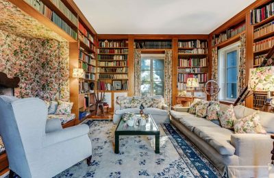 Historisk villa till salu 21019 Somma Lombardo, Lombardiet	, Bibliotek