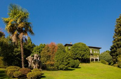 Historische Villa kaufen Verbania, Piemont:  Park