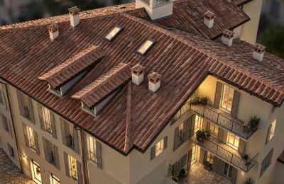 Historische Immobilien, Dachgeschoss mit Terrasse im Palazzo mit Energieklasse A1 nach der Sanierung