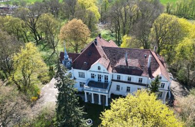Slott till salu Uścikowo, Kujavien-Pommern, Widok z drona