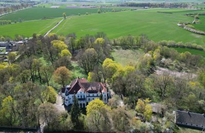 Slott till salu Uścikowo, Kujavien-Pommern, Widok z drona