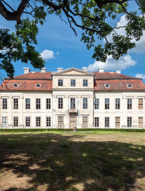 Drogosze, Pałac w Drogoszach - Schloss Dönhoffstädt: Parkansicht