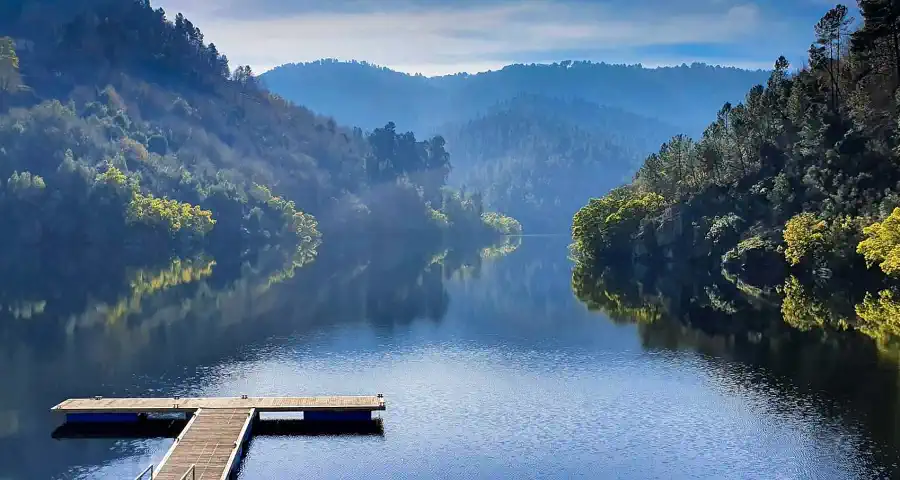 Flusslandschaft in Galicien