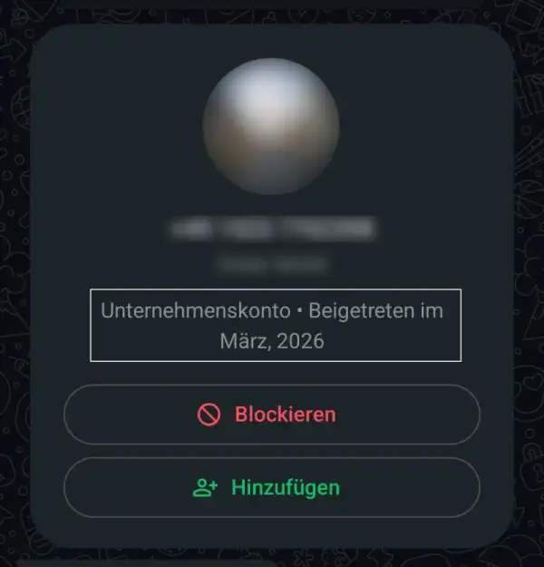 Verdächtig: Immobilienanfragen über neue WhatsApp Accounts