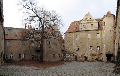 Mühlberg/Elbe, Schloßplatz - Schloss Mühlberg/Elbe - Innenhof