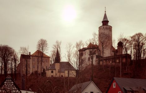 Blick auf Burg Posterstein