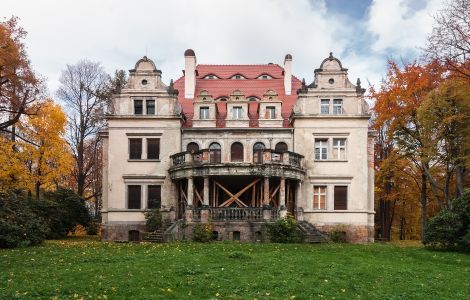 Wałbrzych, Stanislawa Moniuszki - Villa im Schlosspark Czettritzów/Waldenburg