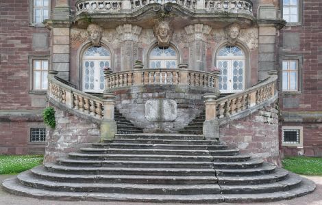 - Schloss Burgscheidungen: Barocke Freitreppe