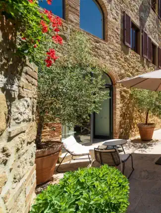 Historiskt hus från 1400-talet i Castelmuzio, Castelmuzio, Toscana